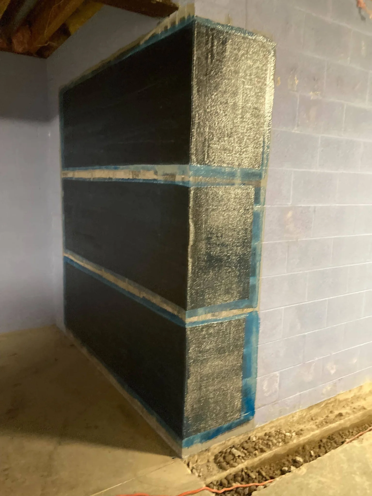 stablwall- wall wrap for vertical crack